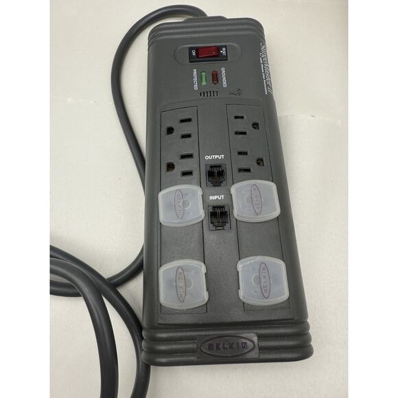 SurgeMaster II BELKIN POWER STRIP With Phone Line Protection (tested) *READ.. - Picture 4 of 12
